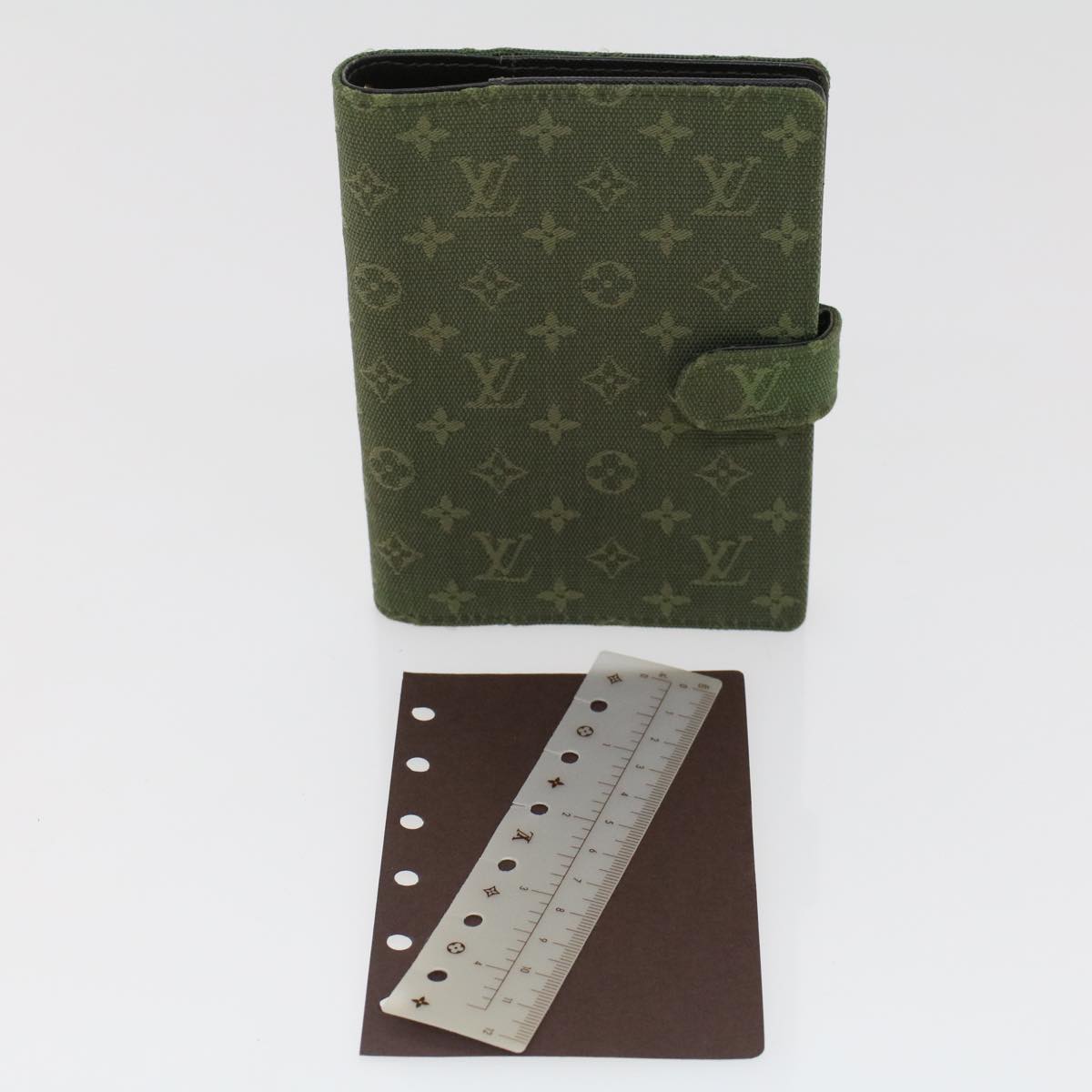 LOUIS VUITTON Monogram Mini Agenda PM Day Planner Cover TST Khaki R20911 44584
