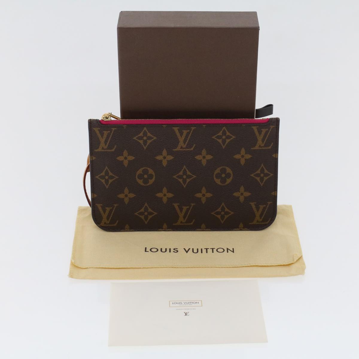 LOUIS VUITTON Monogram Neverfull PM Pouch LV 44585