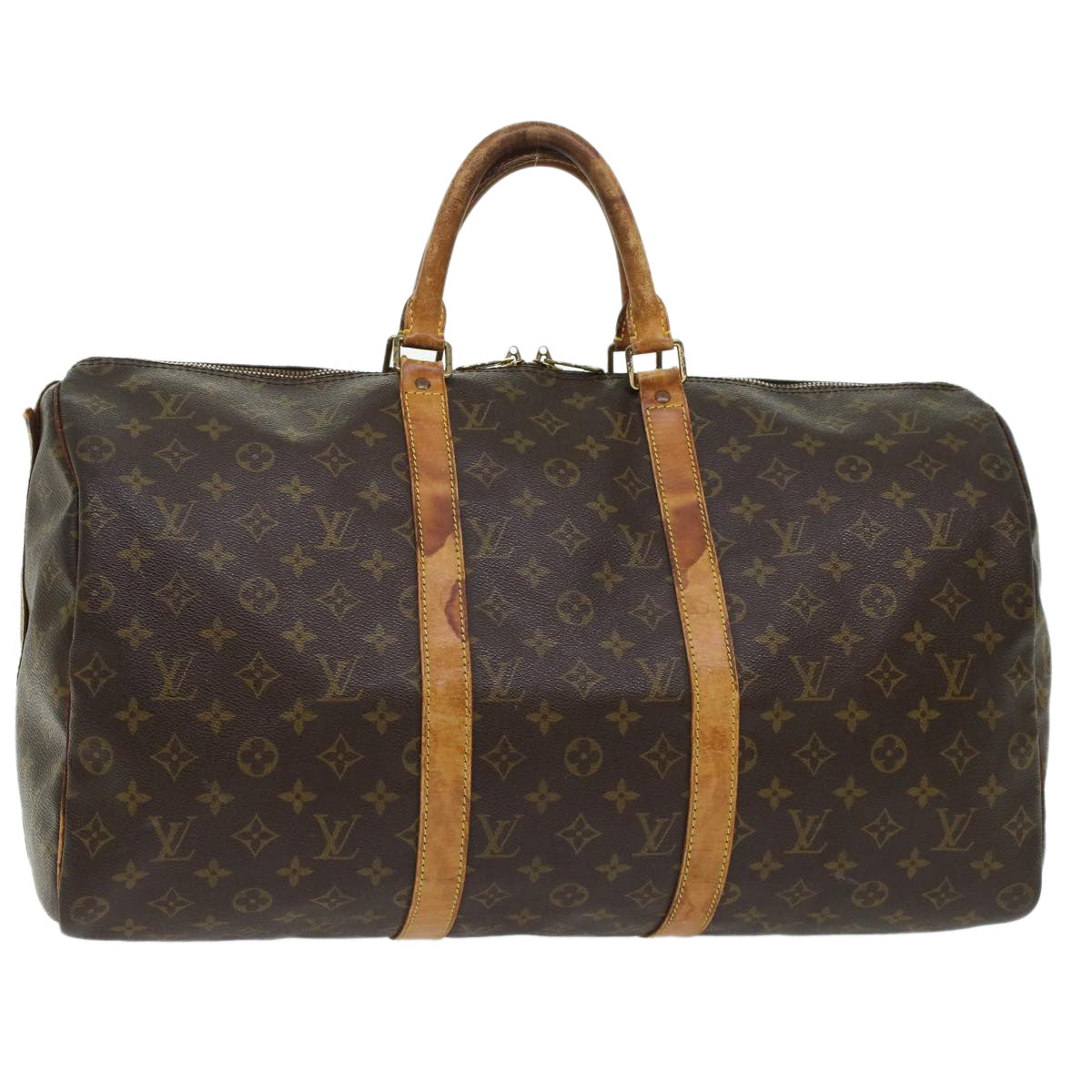 LOUIS VUITTON Monogram Keepall Bandouliere 50 Boston Bag M41416 LV 44592