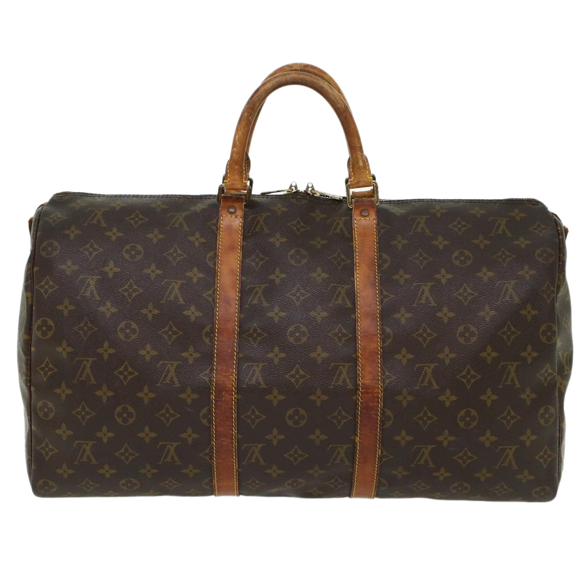 LOUIS VUITTON Monogram Keepall Bandouliere 50 Boston Bag M41416 LV 44592