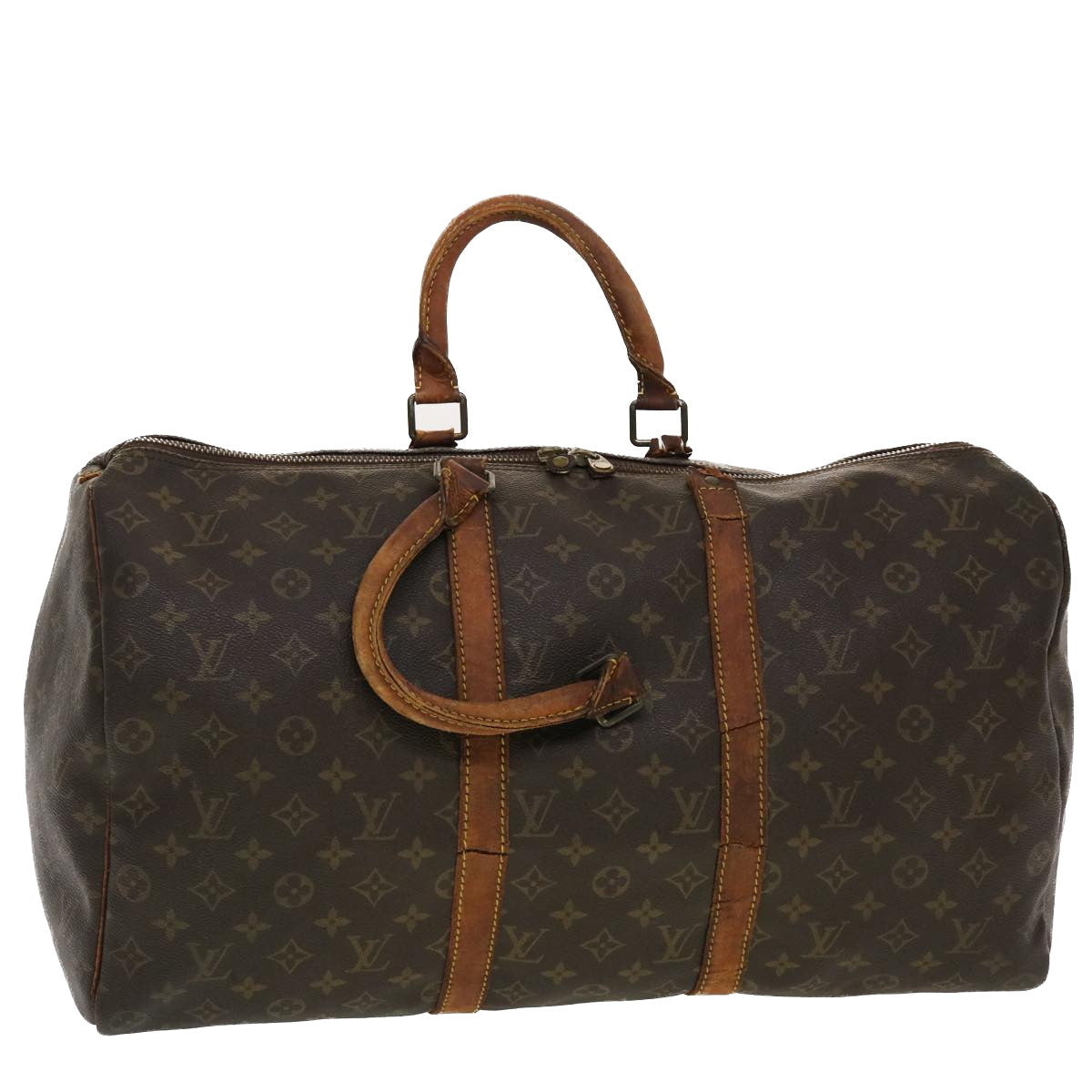 LOUIS VUITTON Monogram Keepall 50 Boston Bag M41426 LV 44593