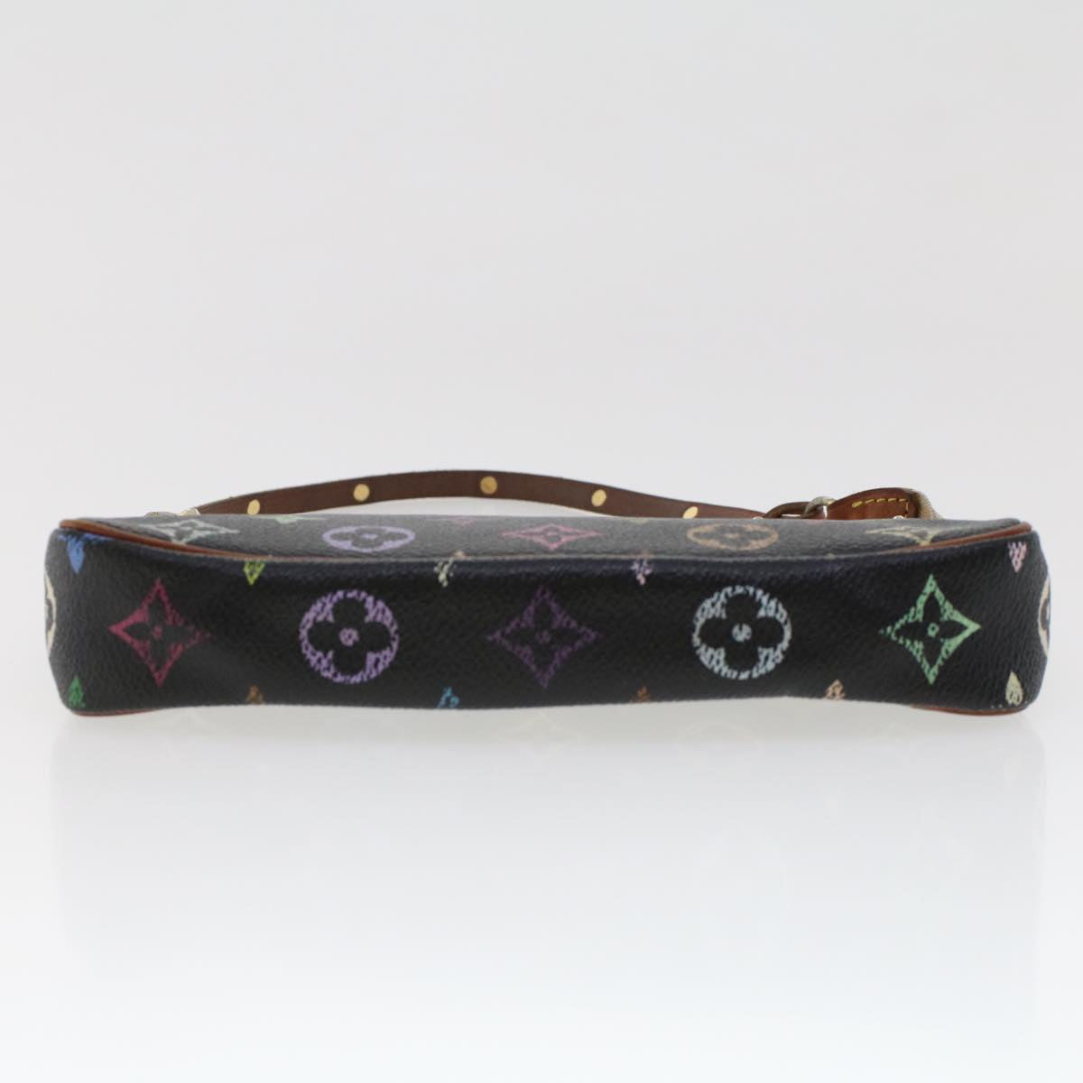 LOUIS VUITTON Multicolor Pochette Accessoires Pouch Black M92648 LV 44608