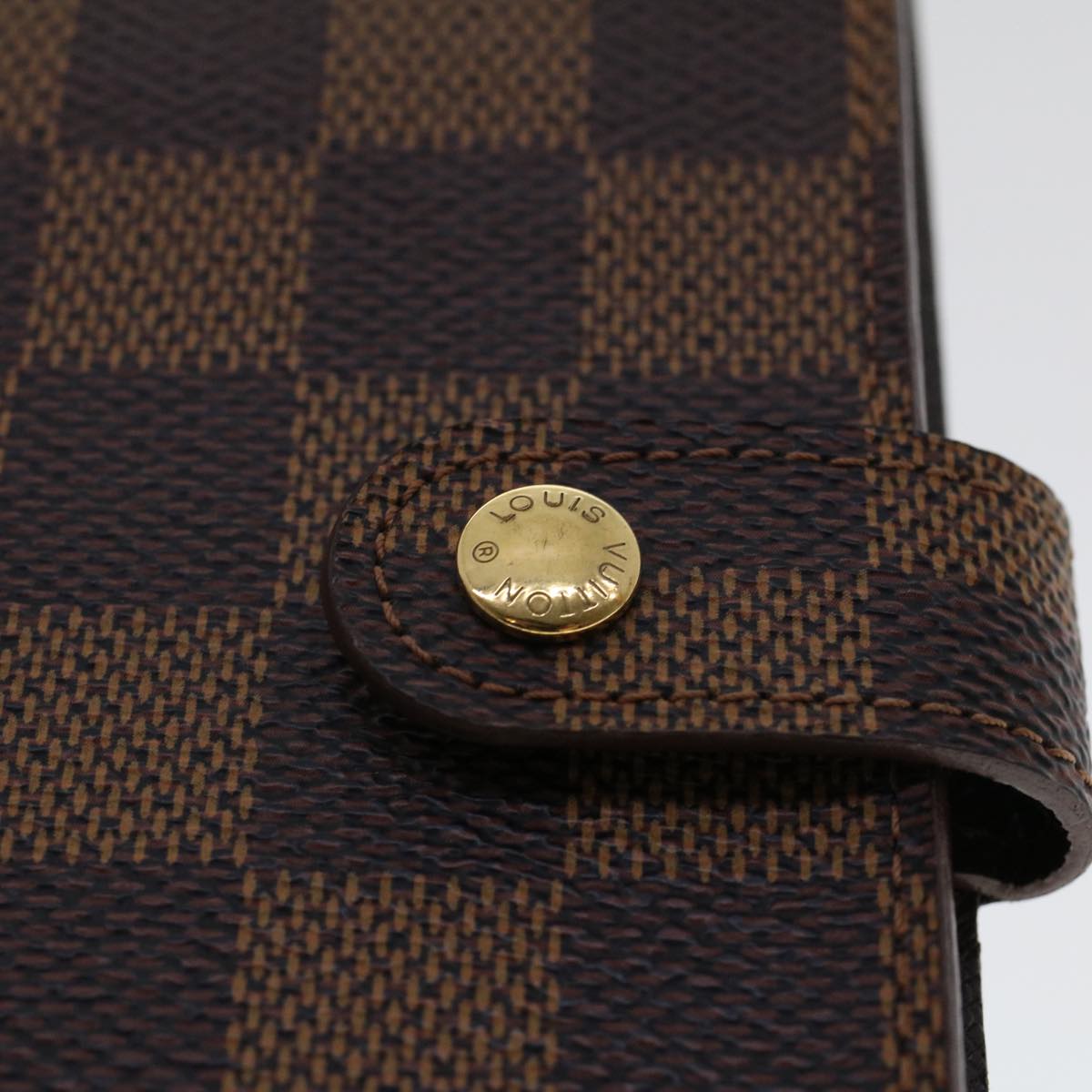 LOUIS VUITTON Damier Ebene Agenda PM Day Planner Cover R20029 LV 44610