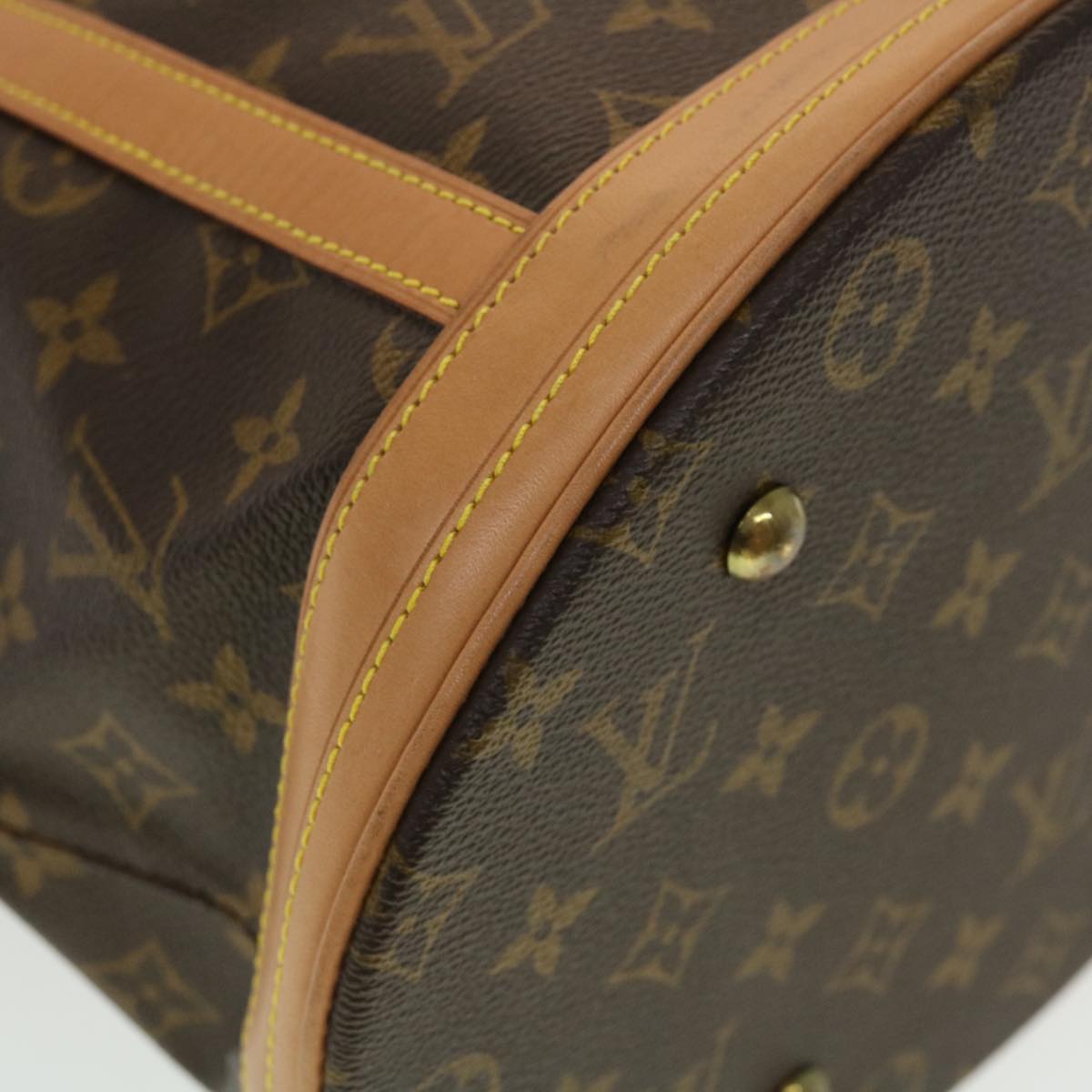 LOUIS VUITTON Monogram Bucket GM Shoulder Bag M42236 LV 44613
