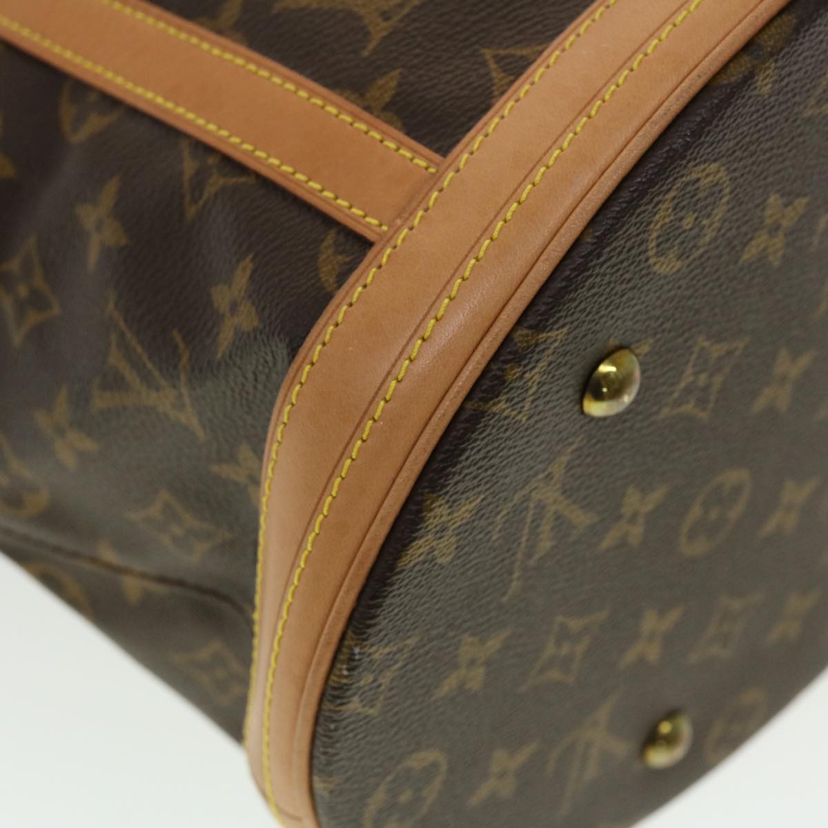 LOUIS VUITTON Monogram Bucket GM Shoulder Bag M42236 LV 44613