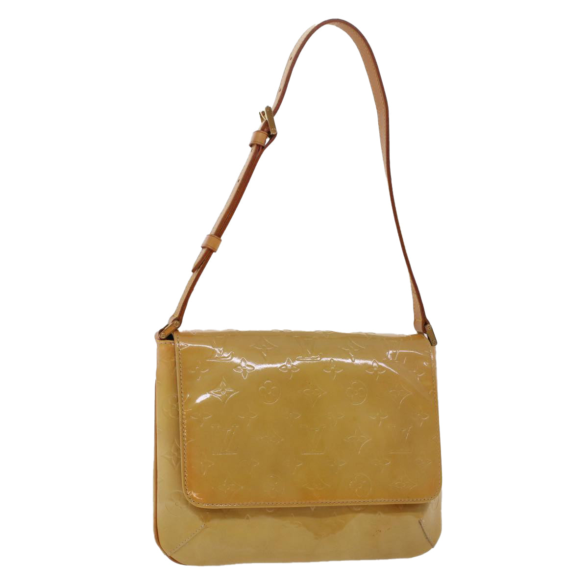 LOUIS VUITTON Monogram Vernis Thompson Street Bag Beige M91301 LV 44617