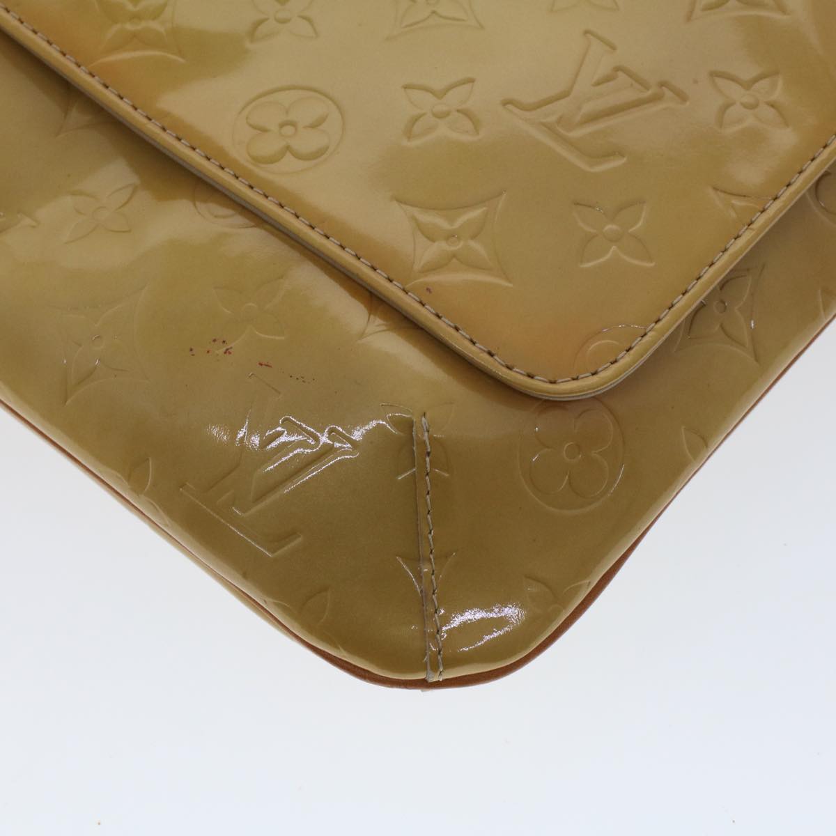 LOUIS VUITTON Monogram Vernis Thompson Street Bag Beige M91301 LV 44617