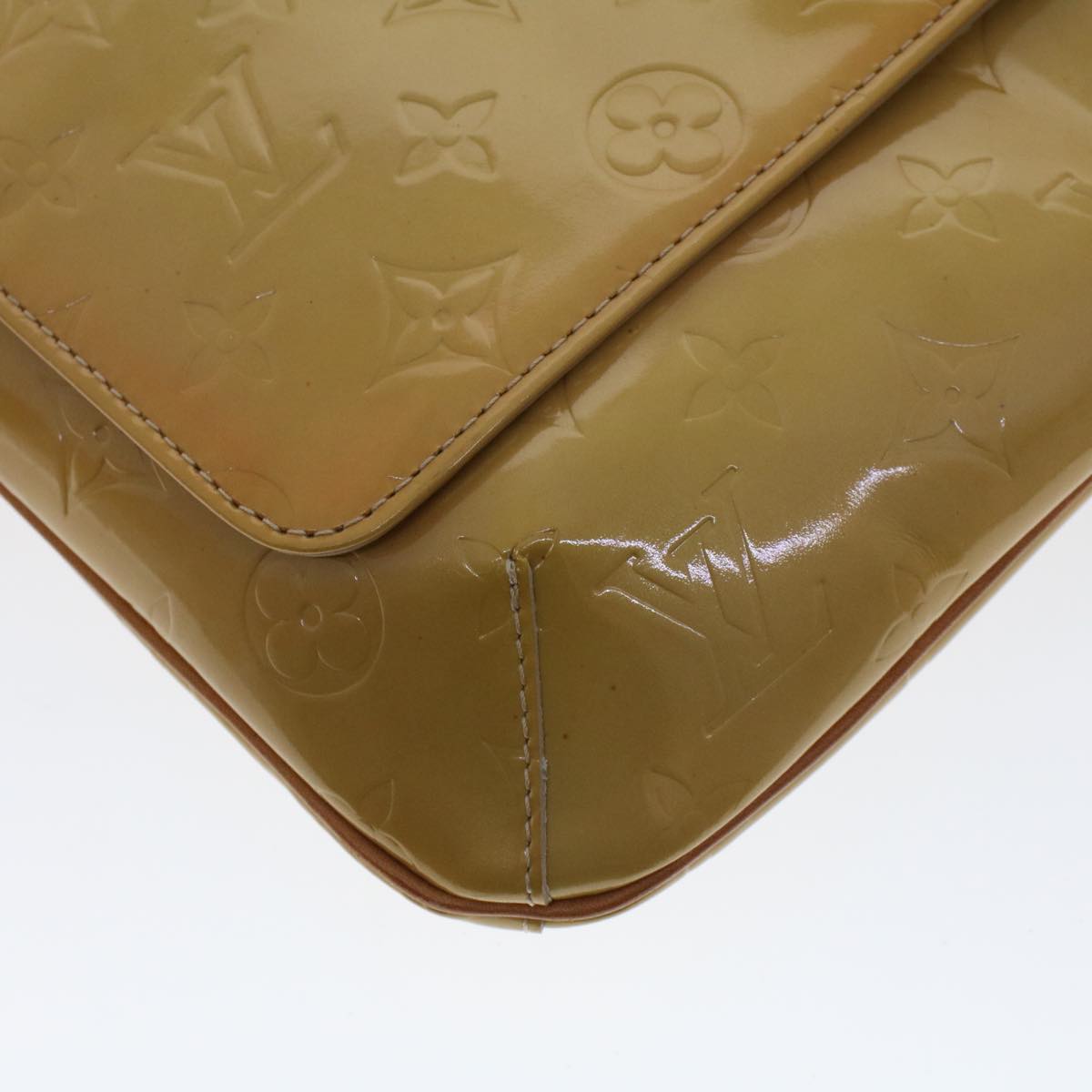 LOUIS VUITTON Monogram Vernis Thompson Street Bag Beige M91301 LV 44617
