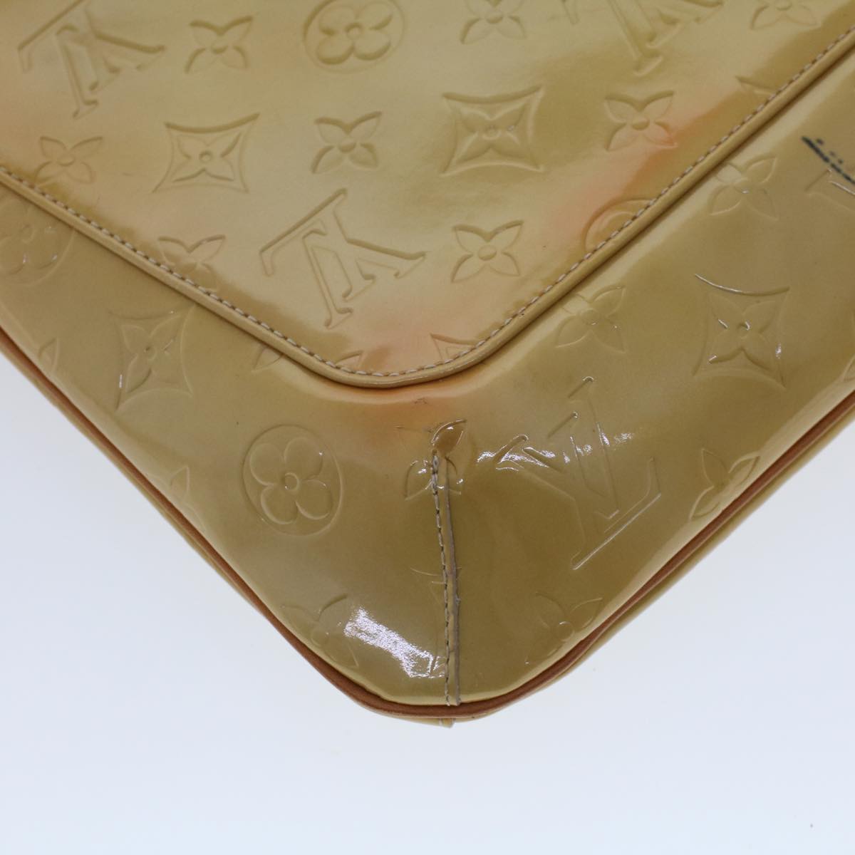 LOUIS VUITTON Monogram Vernis Thompson Street Bag Beige M91301 LV 44617