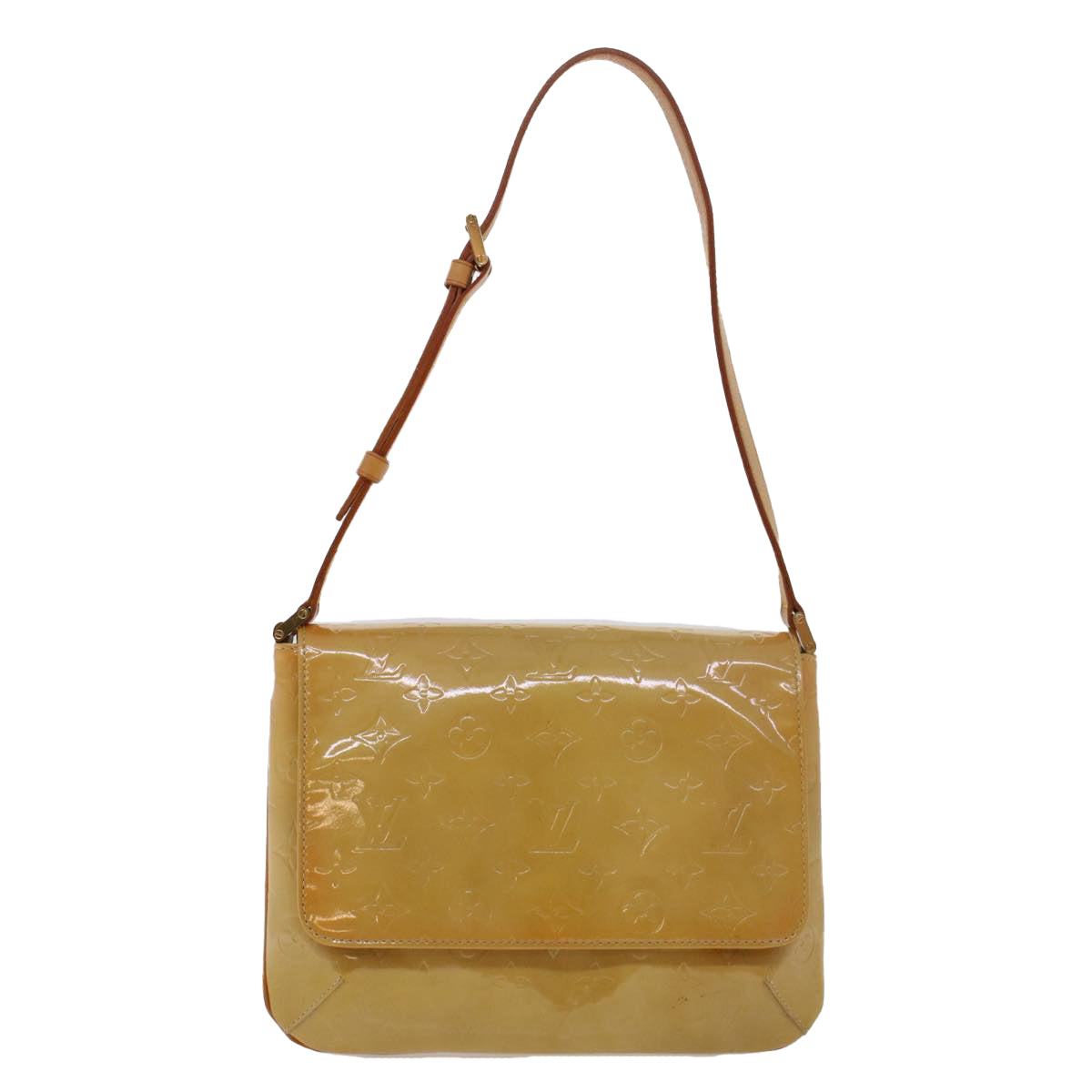 LOUIS VUITTON Monogram Vernis Thompson Street Bag Beige M91301 LV 44617