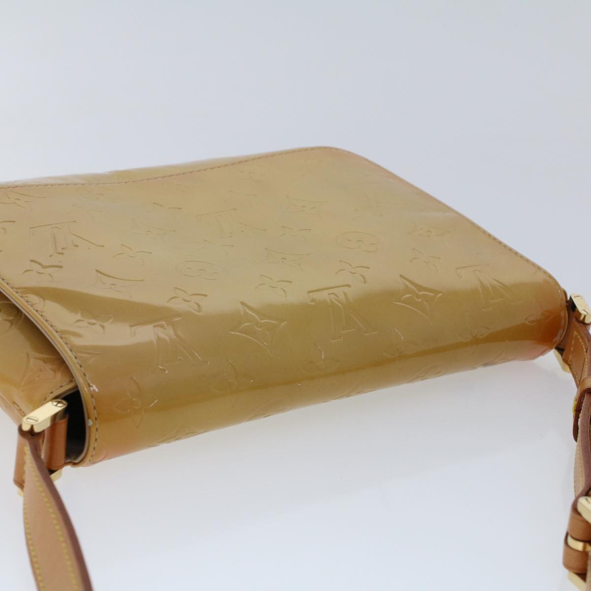 LOUIS VUITTON Monogram Vernis Thompson Street Bag Beige M91301 LV 44617