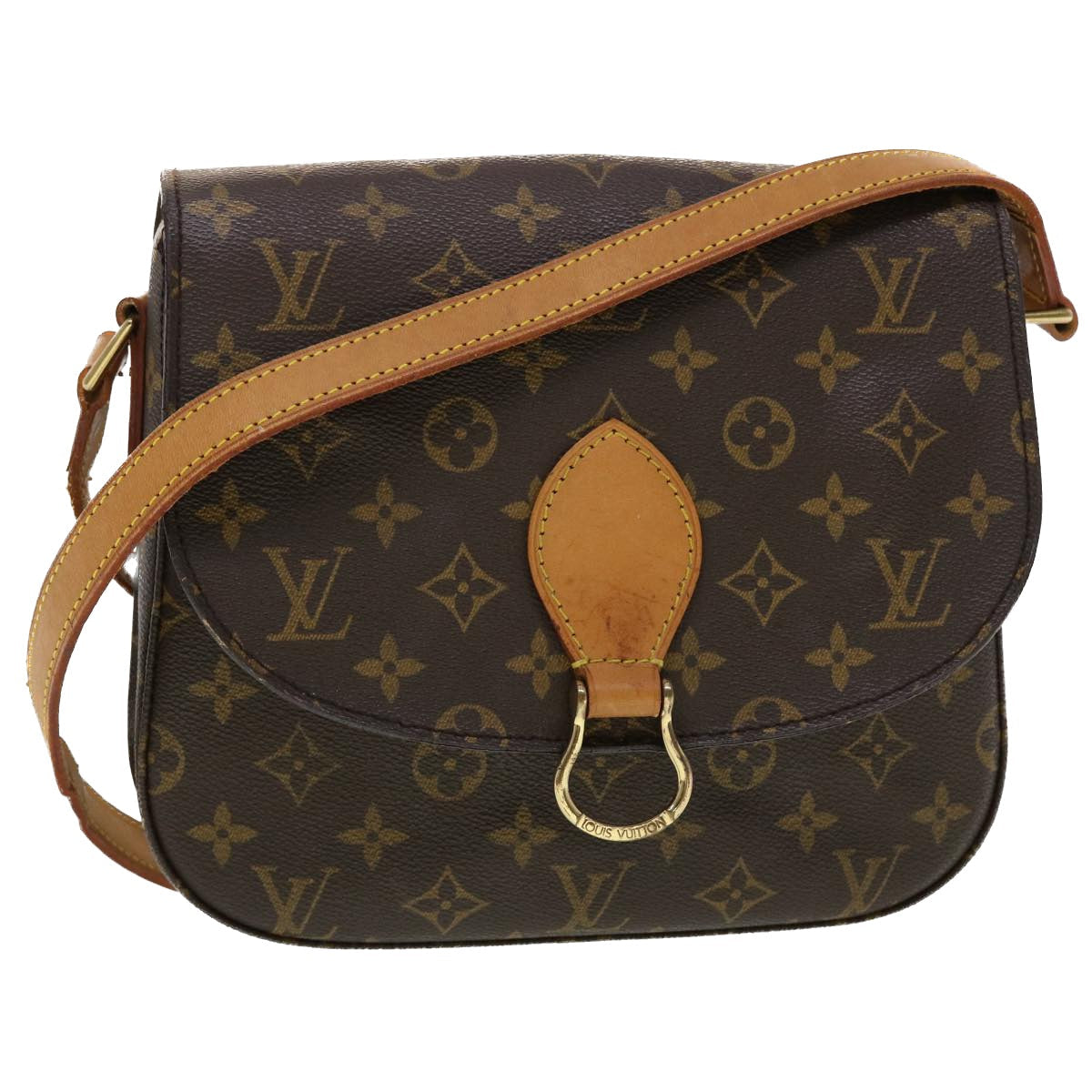 LOUIS VUITTON Monogram Saint Cloud GM Shoulder Bag M51242 LV 44619