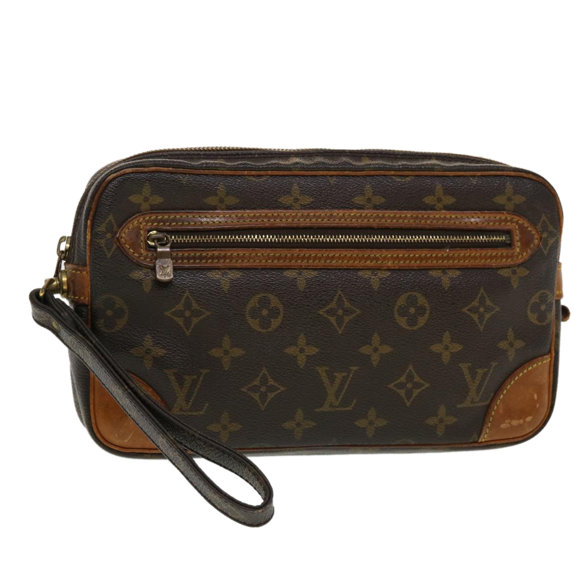 LOUIS VUITTON Monogram Marly Dragonne GM Clutch Bag M51825 LV 44626
