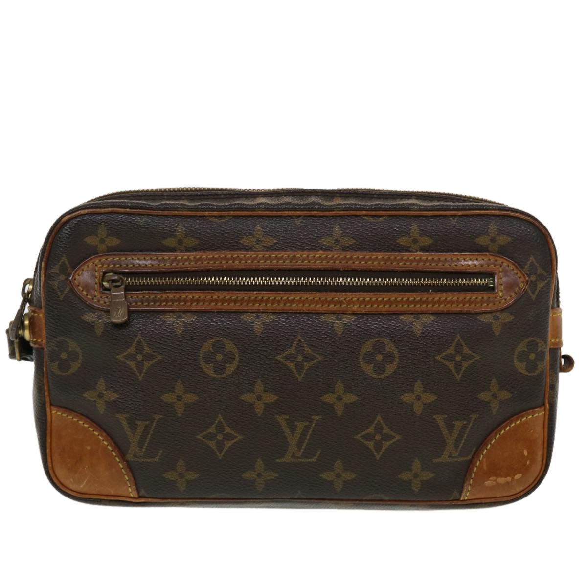 LOUIS VUITTON Monogram Marly Dragonne GM Clutch Bag M51825 LV 44626