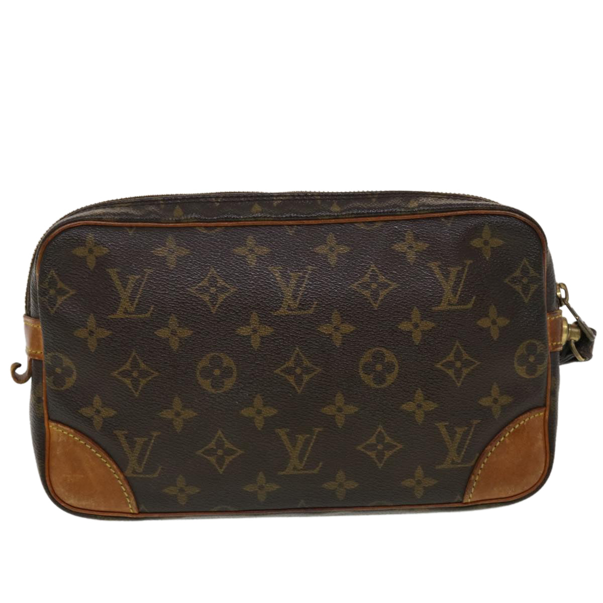 LOUIS VUITTON Monogram Marly Dragonne GM Clutch Bag M51825 LV 44626