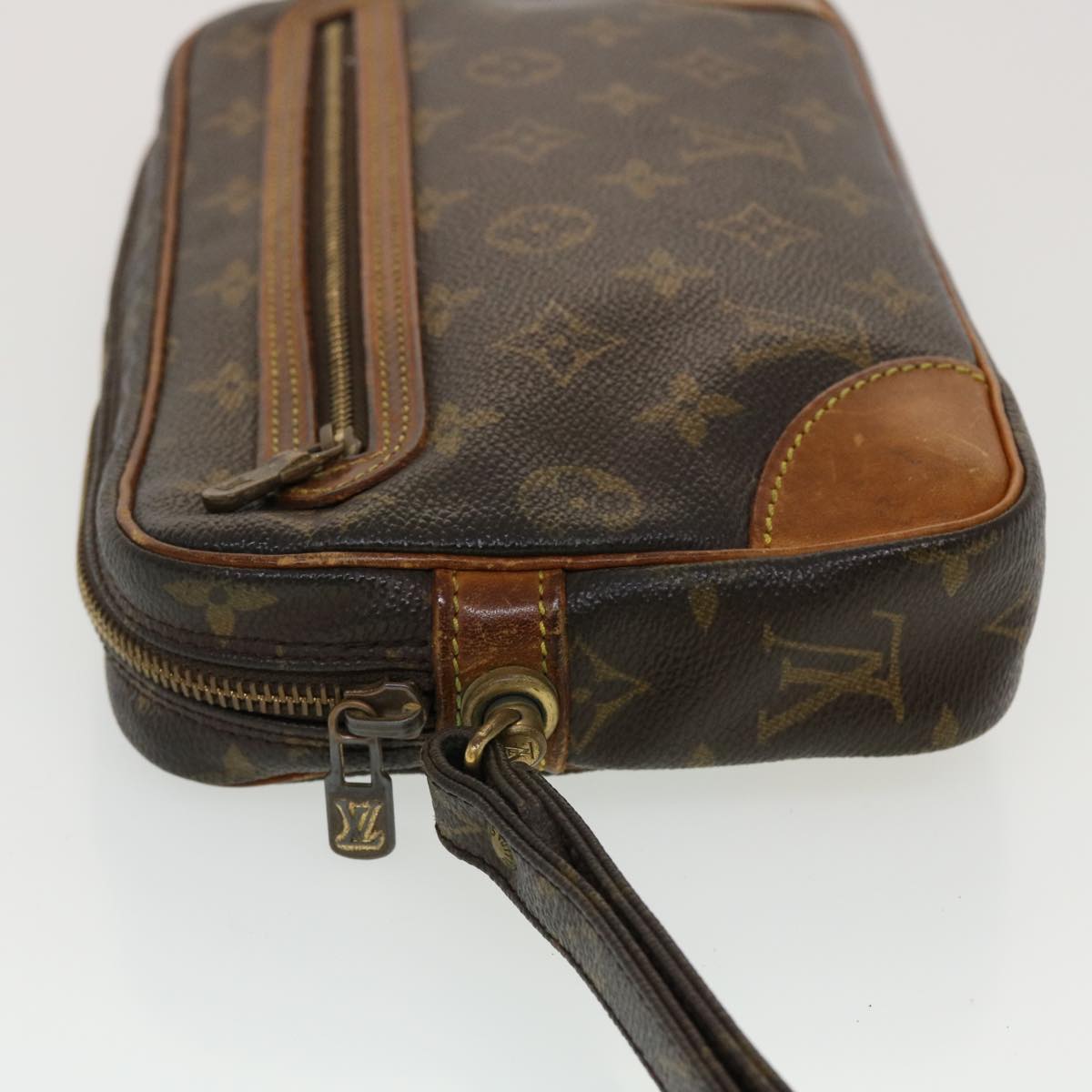 LOUIS VUITTON Monogram Marly Dragonne GM Clutch Bag M51825 LV 44626