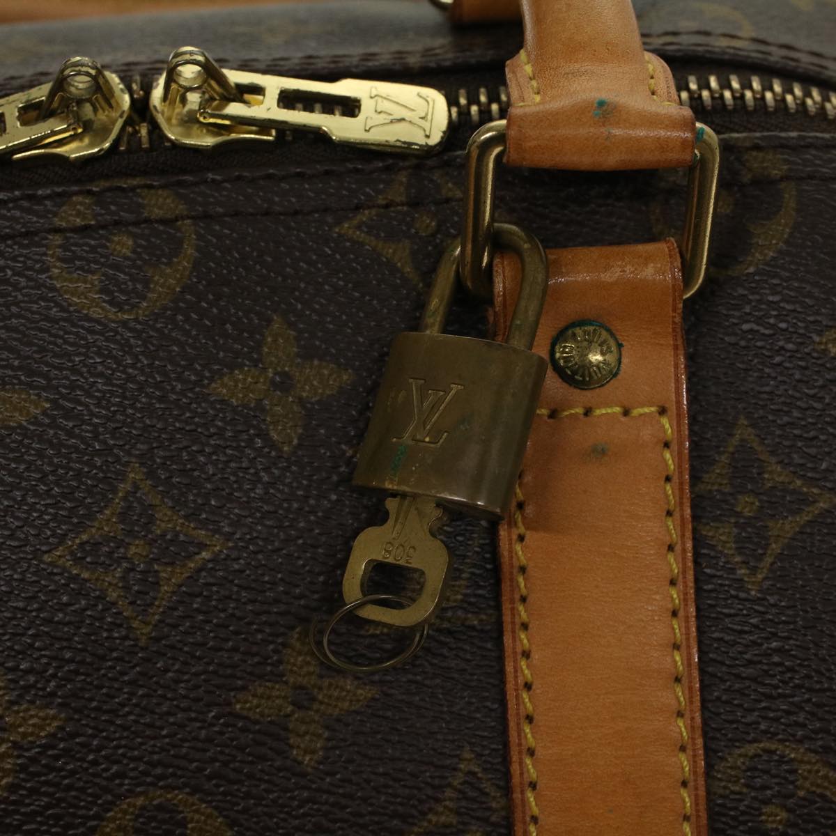 LOUIS VUITTON Monogram Keepall 45 Boston Bag M41428 LV 44630