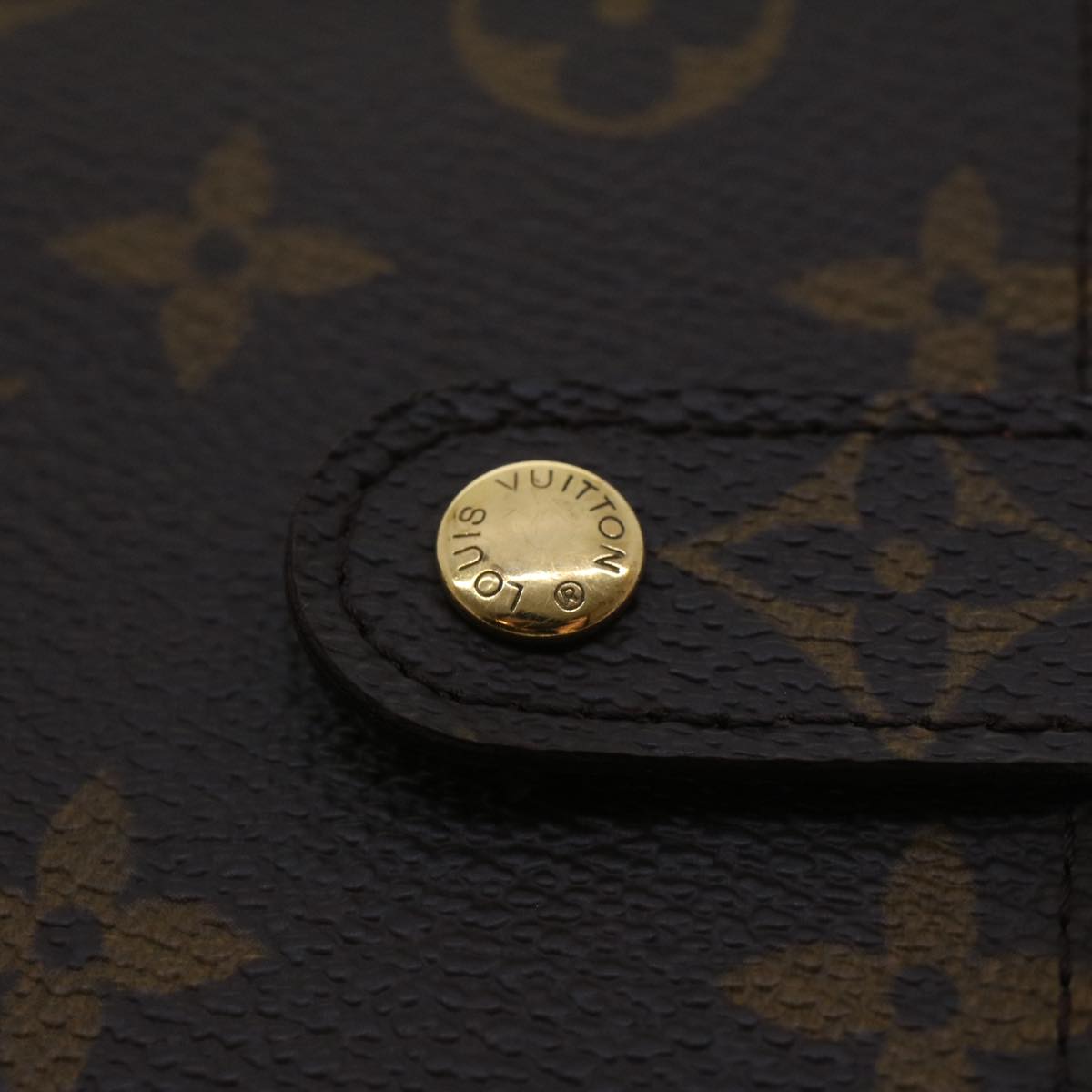 LOUIS VUITTON Monogram Compact Zip Wallet M61667 LV 44636