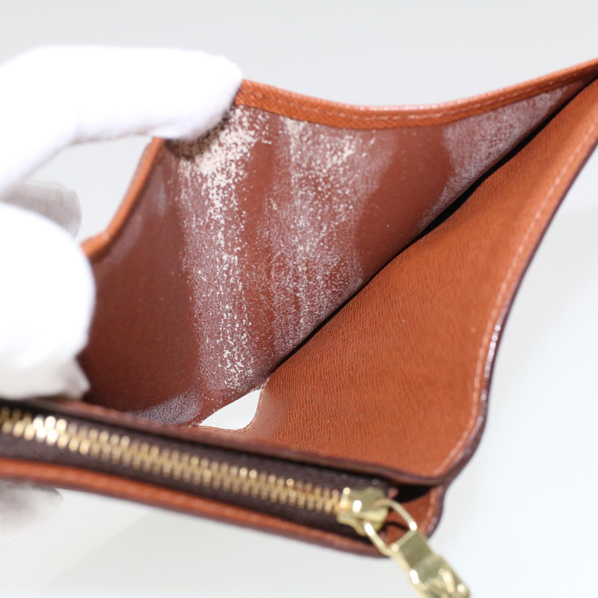 LOUIS VUITTON Monogram Compact Zip Wallet M61667 LV 44636