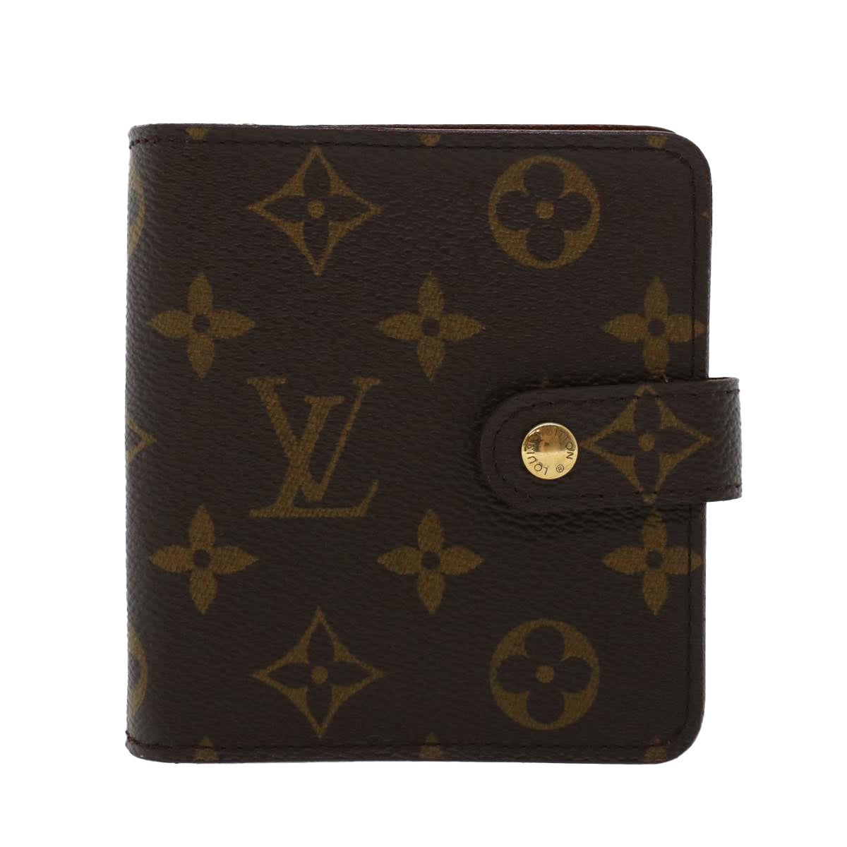 LOUIS VUITTON Monogram Compact Zip Wallet M61667 LV 44636
