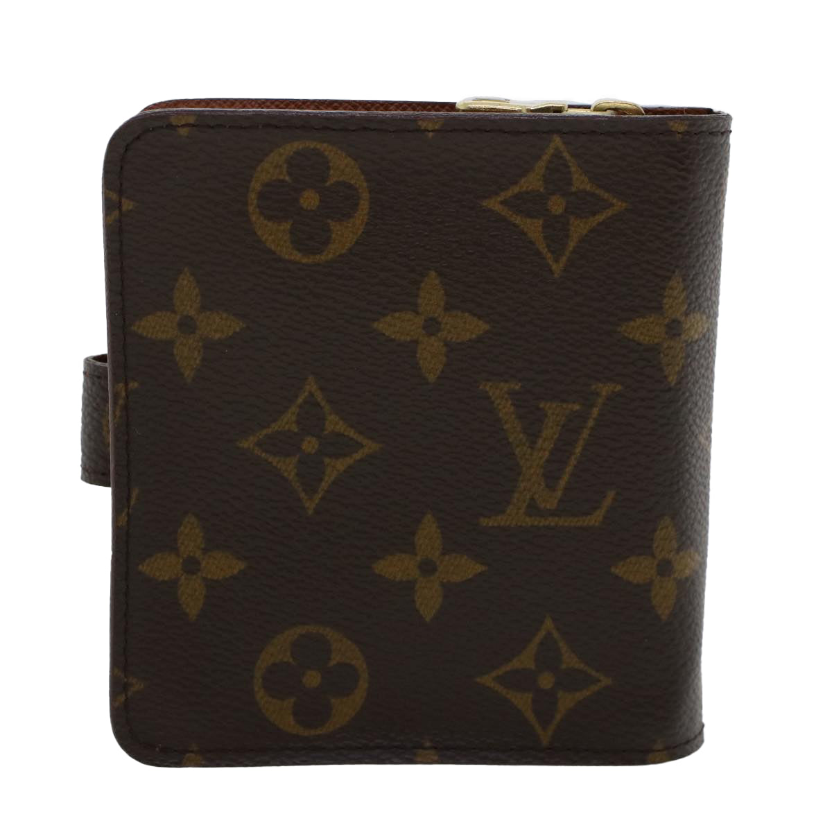 LOUIS VUITTON Monogram Compact Zip Wallet M61667 LV 44636