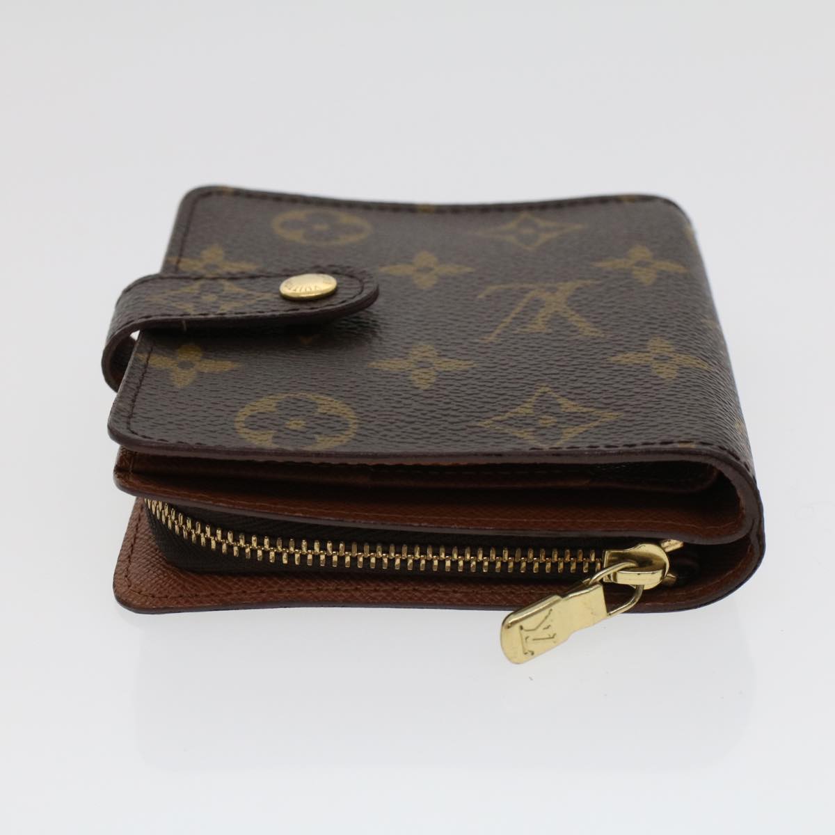 LOUIS VUITTON Monogram Compact Zip Wallet M61667 LV 44636