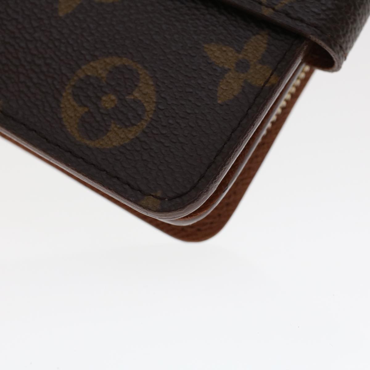 LOUIS VUITTON Monogram Compact Zip Wallet M61667 LV 44636
