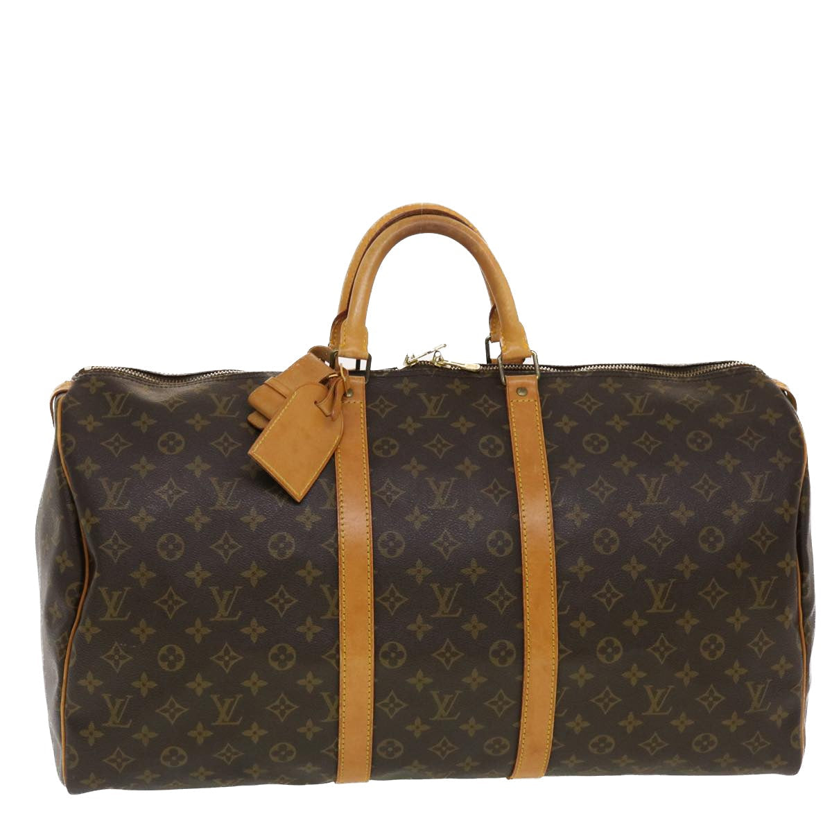LOUIS VUITTON Monogram Keepall 55 Boston Bag M41424 LV 44639