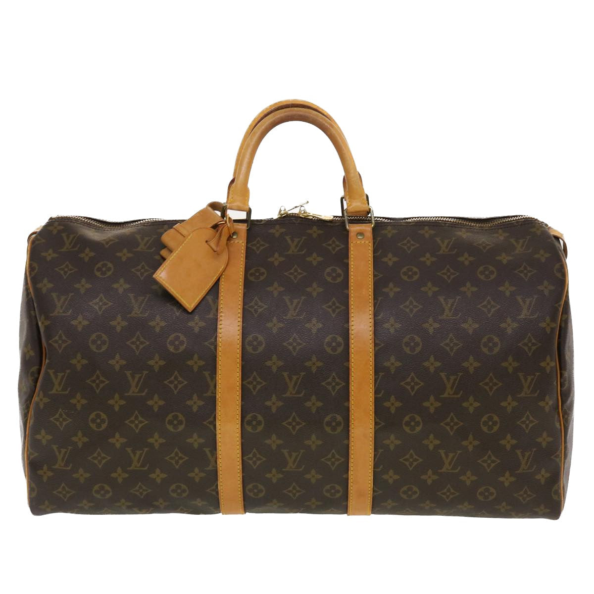 LOUIS VUITTON Monogram Keepall 55 Boston Bag M41424 LV 44639