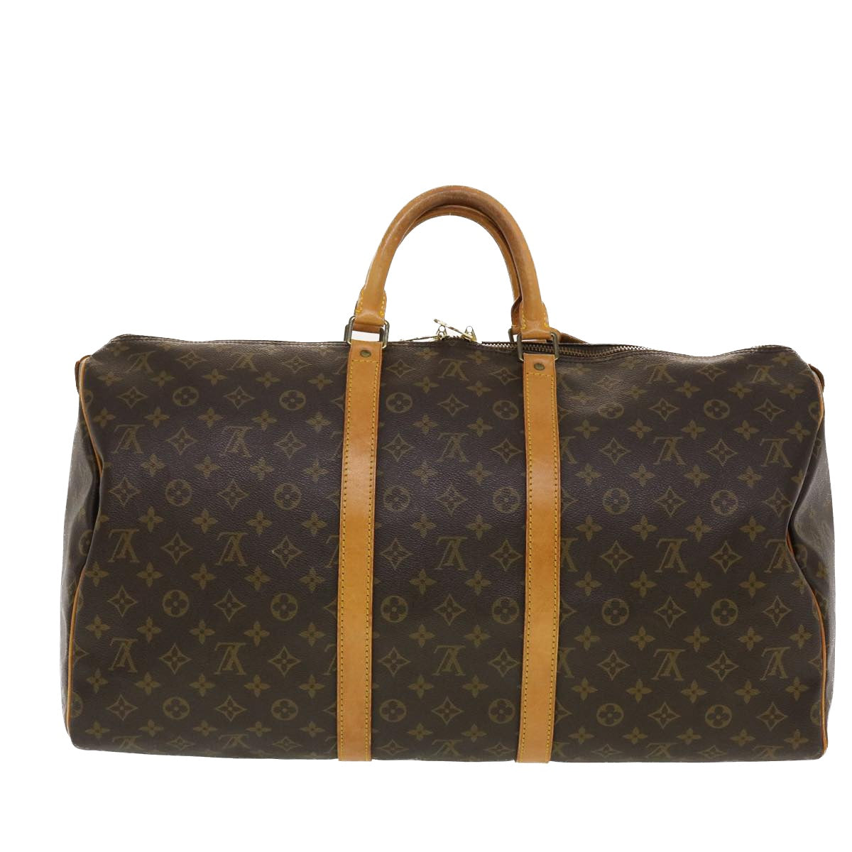 LOUIS VUITTON Monogram Keepall 55 Boston Bag M41424 LV 44639