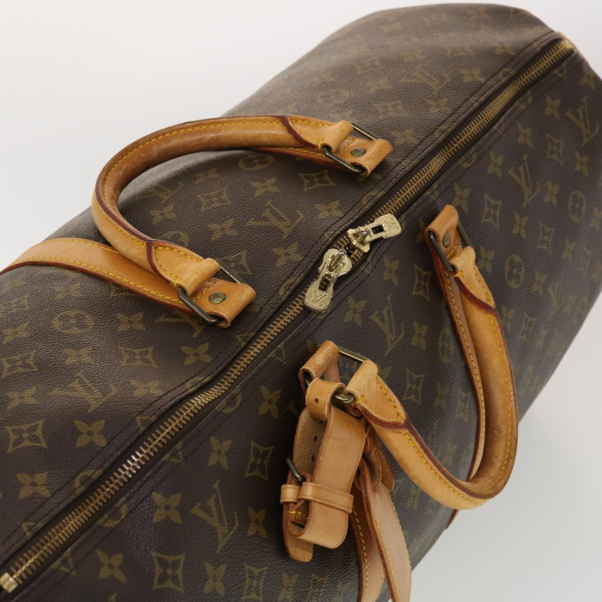 LOUIS VUITTON Monogram Keepall 55 Boston Bag M41424 LV 44639