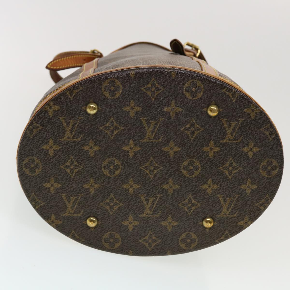 LOUIS VUITTON Monogram Bucket GM Shoulder Bag M42236 LV 44648