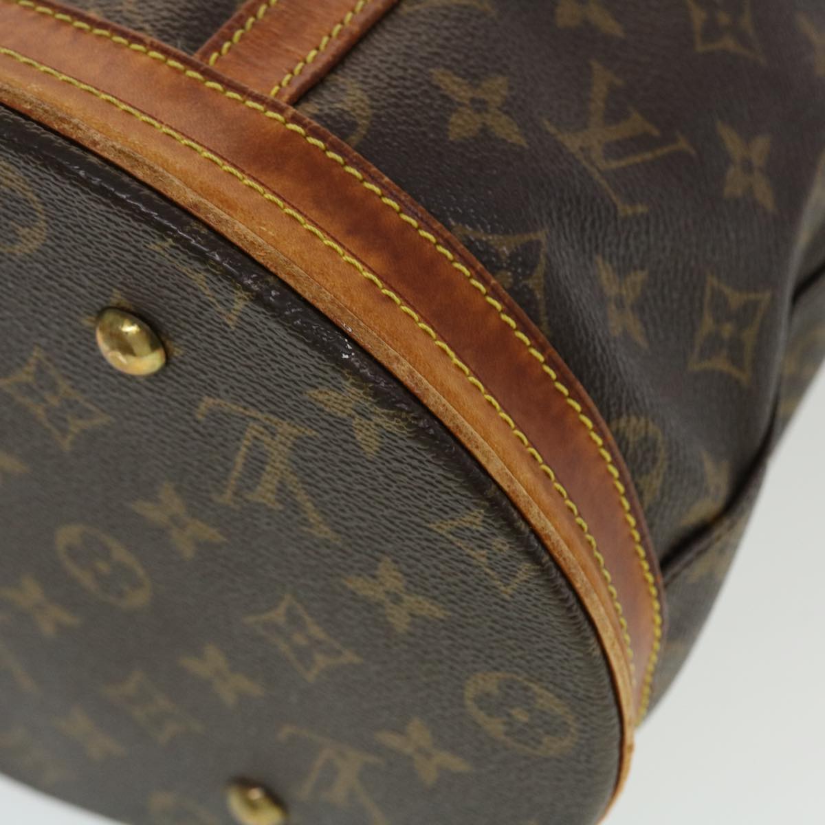LOUIS VUITTON Monogram Bucket GM Shoulder Bag M42236 LV 44648