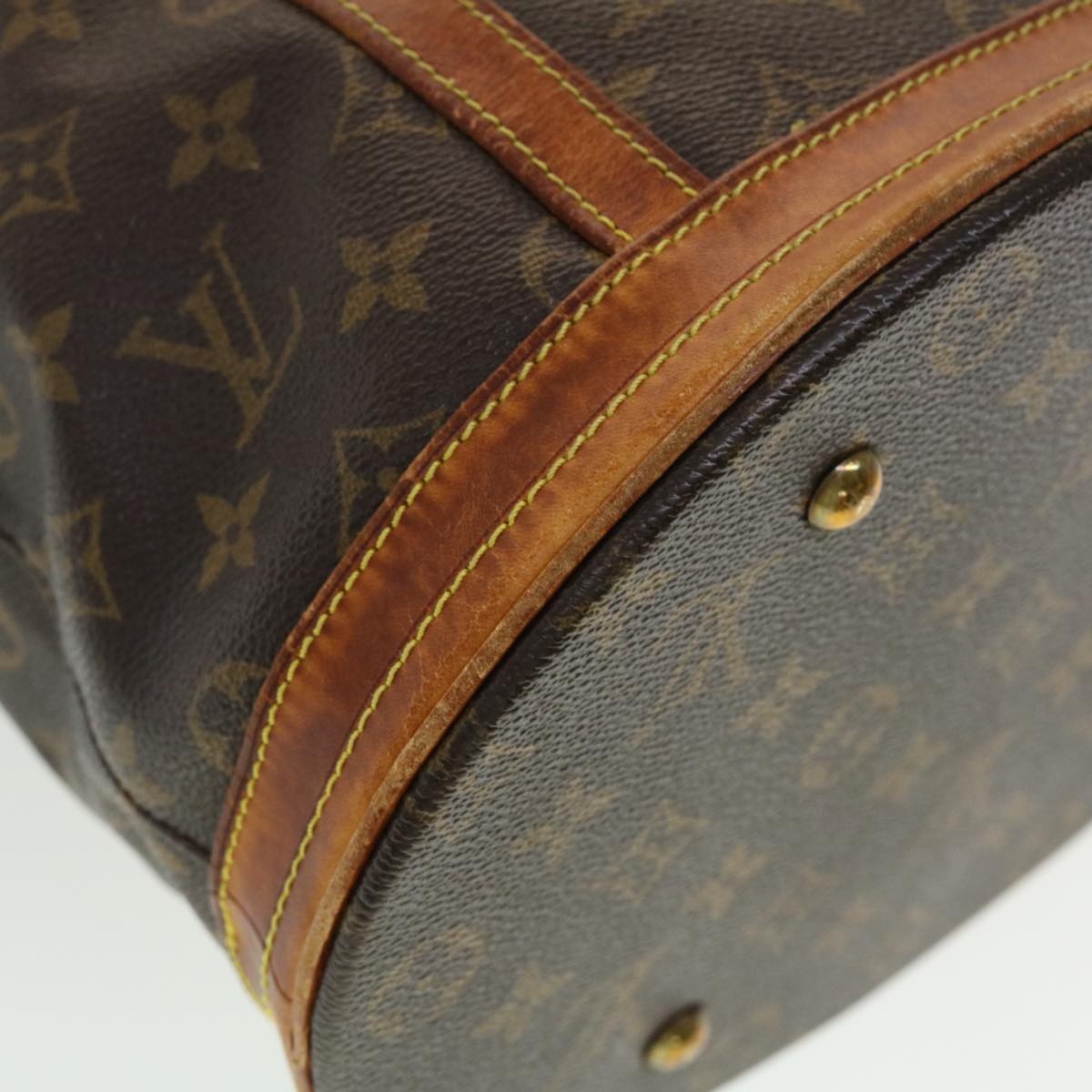 LOUIS VUITTON Monogram Bucket GM Shoulder Bag M42236 LV 44648