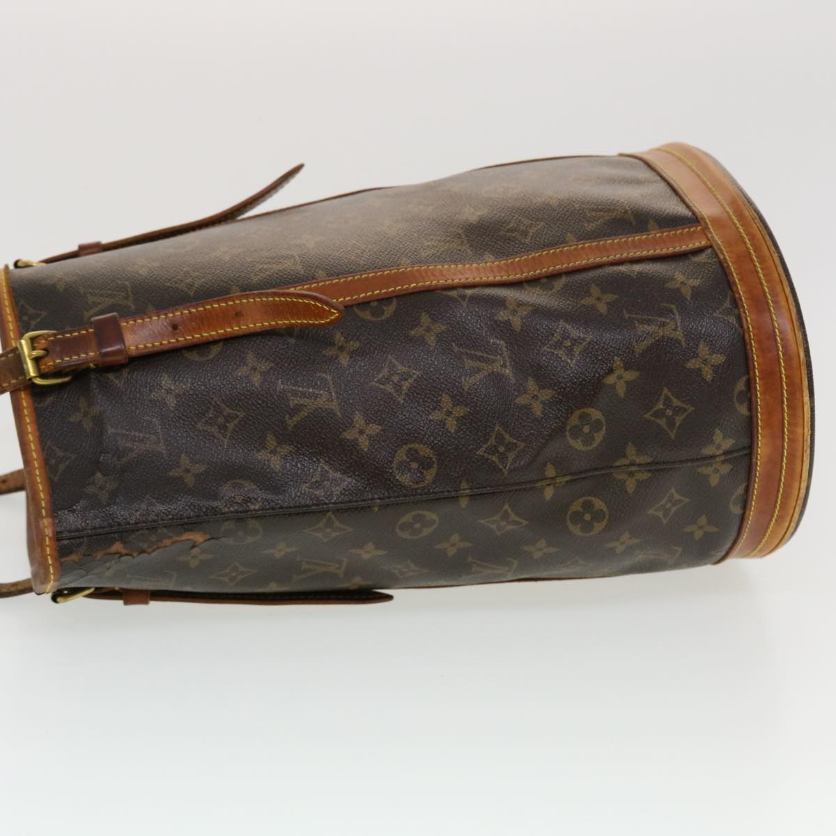 LOUIS VUITTON Monogram Bucket GM Shoulder Bag M42236 LV 44648
