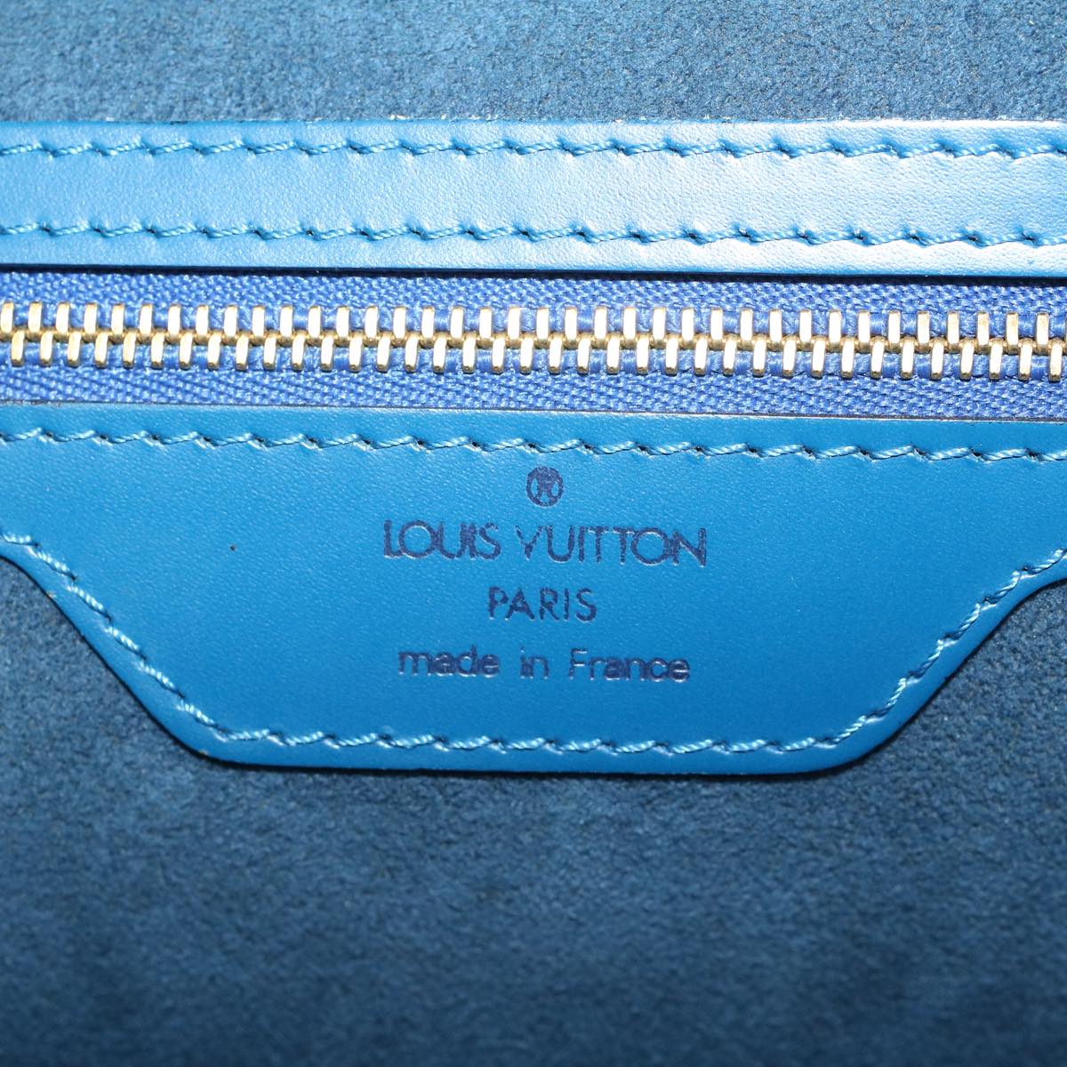 LOUIS VUITTON Epi Saint Jacques Shopping Shoulder Bag Blue M52275 LV 44650