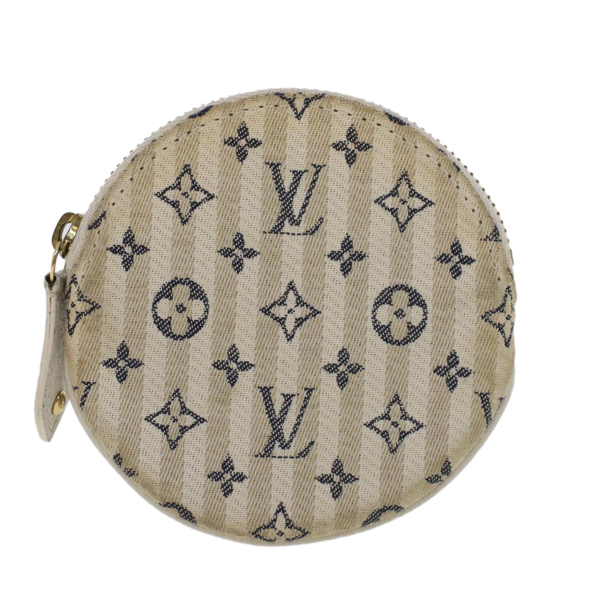 LOUIS VUITTON Monogram Mini Lin Porte Monnaie Round Coin Purse M95498 44659