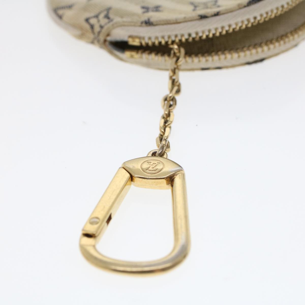LOUIS VUITTON Monogram Mini Lin Porte Monnaie Round Coin Purse M95498 44659