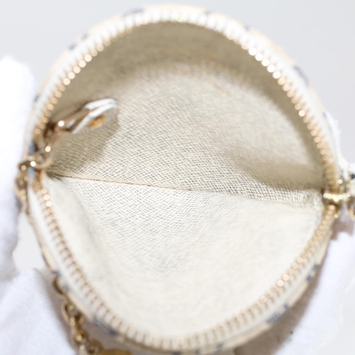 LOUIS VUITTON Monogram Mini Lin Porte Monnaie Round Coin Purse M95498 44659