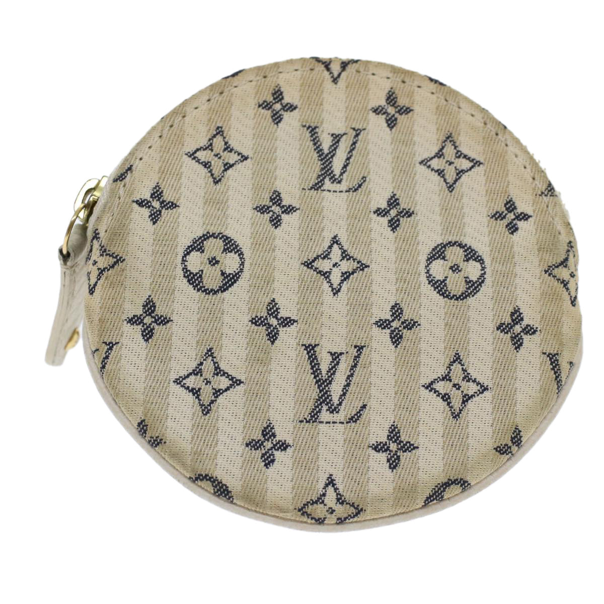 LOUIS VUITTON Monogram Mini Lin Porte Monnaie Round Coin Purse M95498 44659