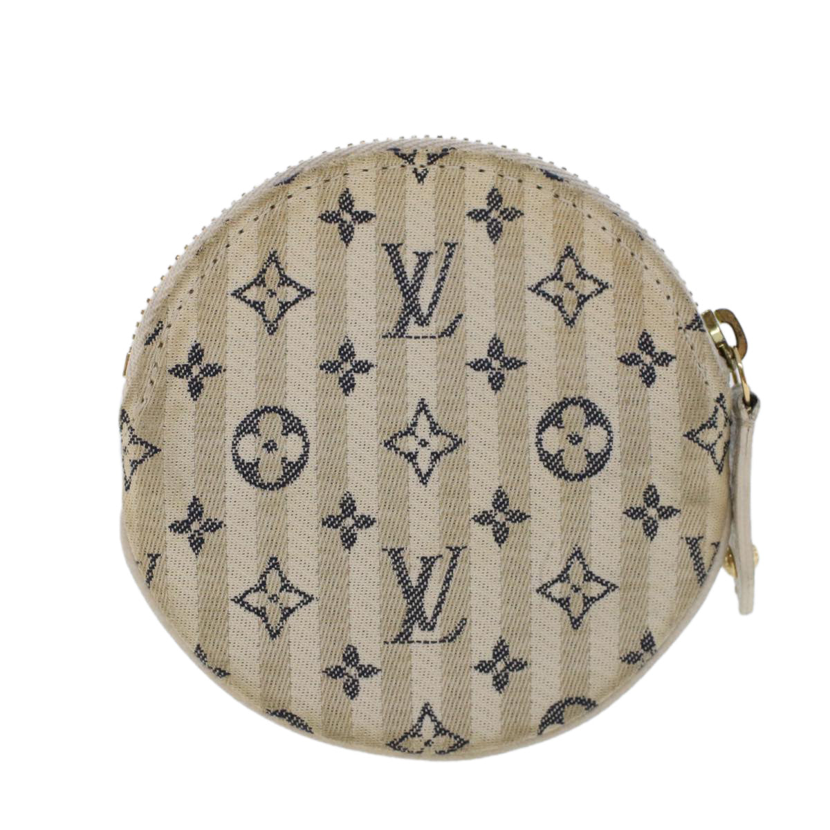 LOUIS VUITTON Monogram Mini Lin Porte Monnaie Round Coin Purse M95498 44659