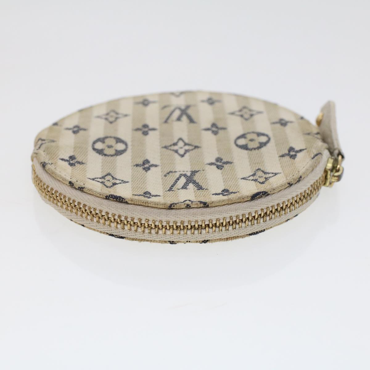 LOUIS VUITTON Monogram Mini Lin Porte Monnaie Round Coin Purse M95498 44659