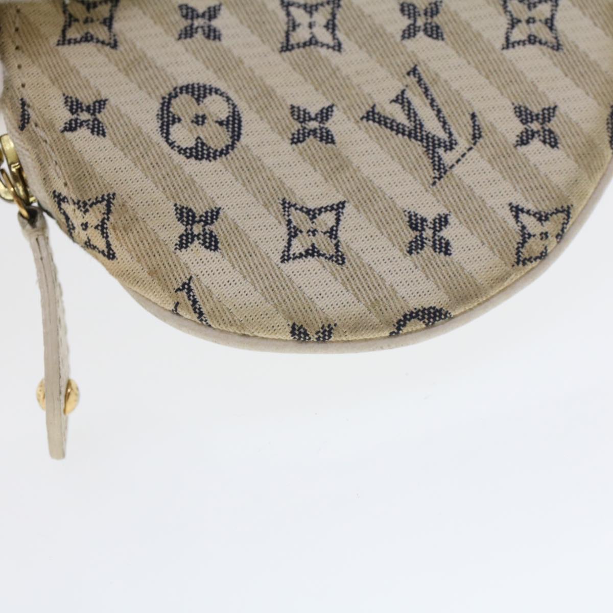 LOUIS VUITTON Monogram Mini Lin Porte Monnaie Round Coin Purse M95498 44659