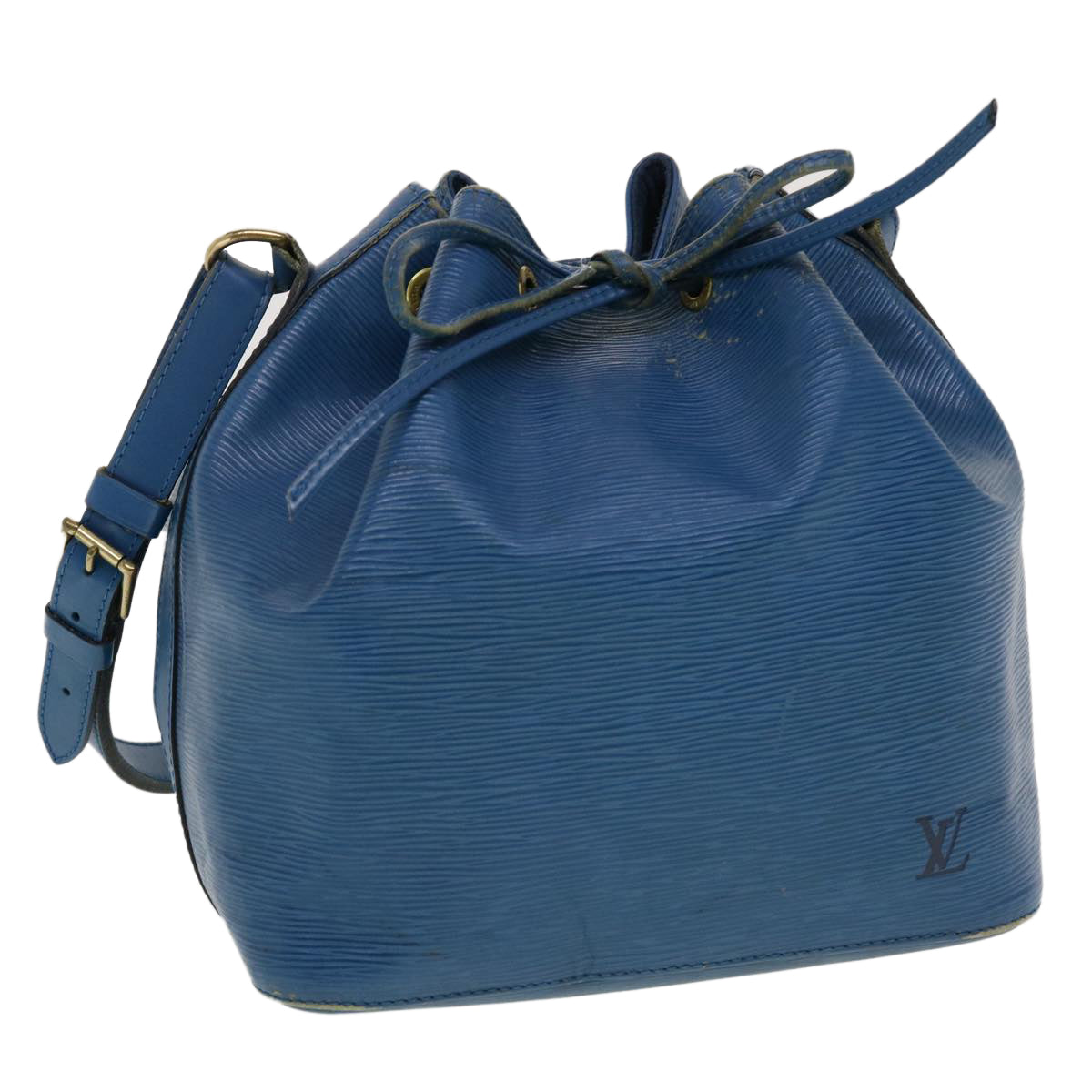 LOUIS VUITTON Epi Petit Noe Shoulder Bag Blue M44105 LV 44662