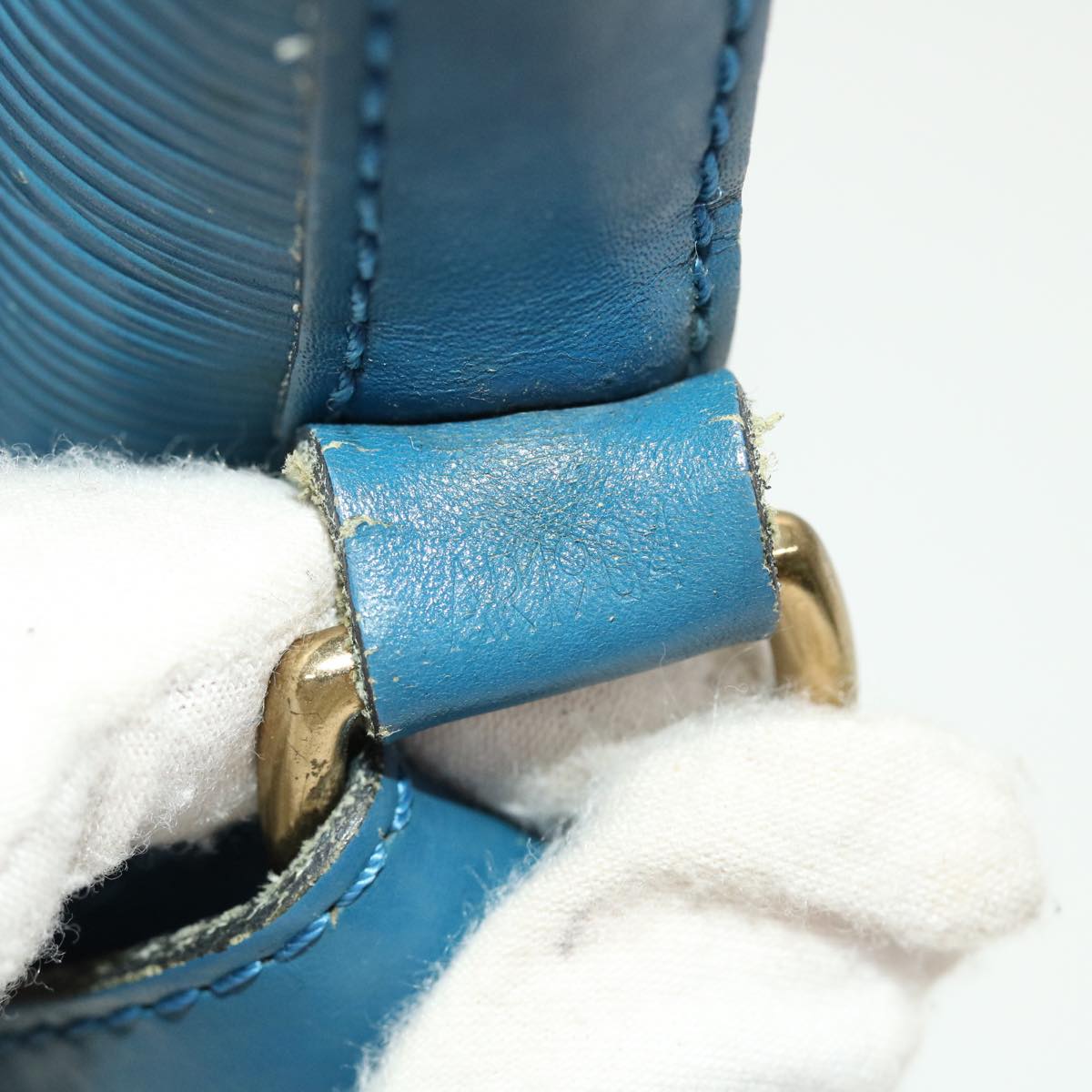 LOUIS VUITTON Epi Petit Noe Shoulder Bag Blue M44105 LV 44662