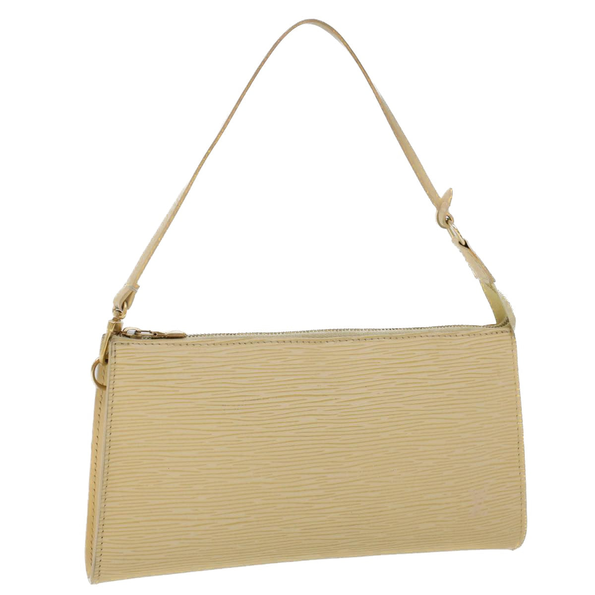 LOUIS VUITTON Epi Pochette Accessoires Pouch Vanilla M5294A LV 44664