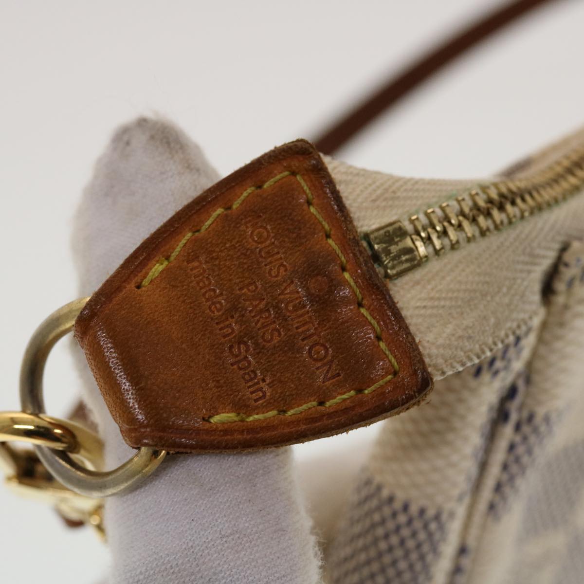 LOUIS VUITTON Damier Azur Pochette Accessoires Pouch N51986 LV 44670