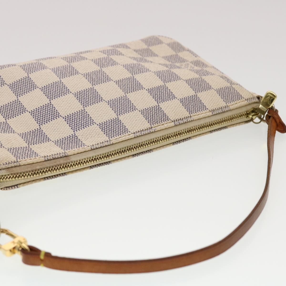 LOUIS VUITTON Damier Azur Pochette Accessoires Pouch N51986 LV 44670