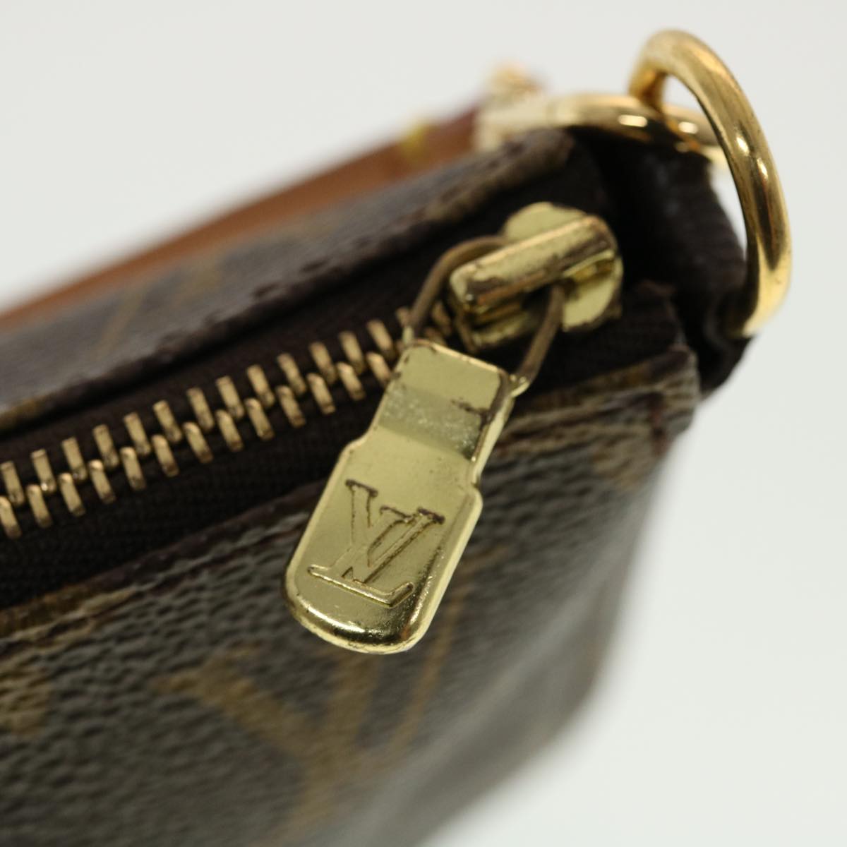 LOUIS VUITTON Monogram Pochette Accessoires Pouch M51980 LV 44671