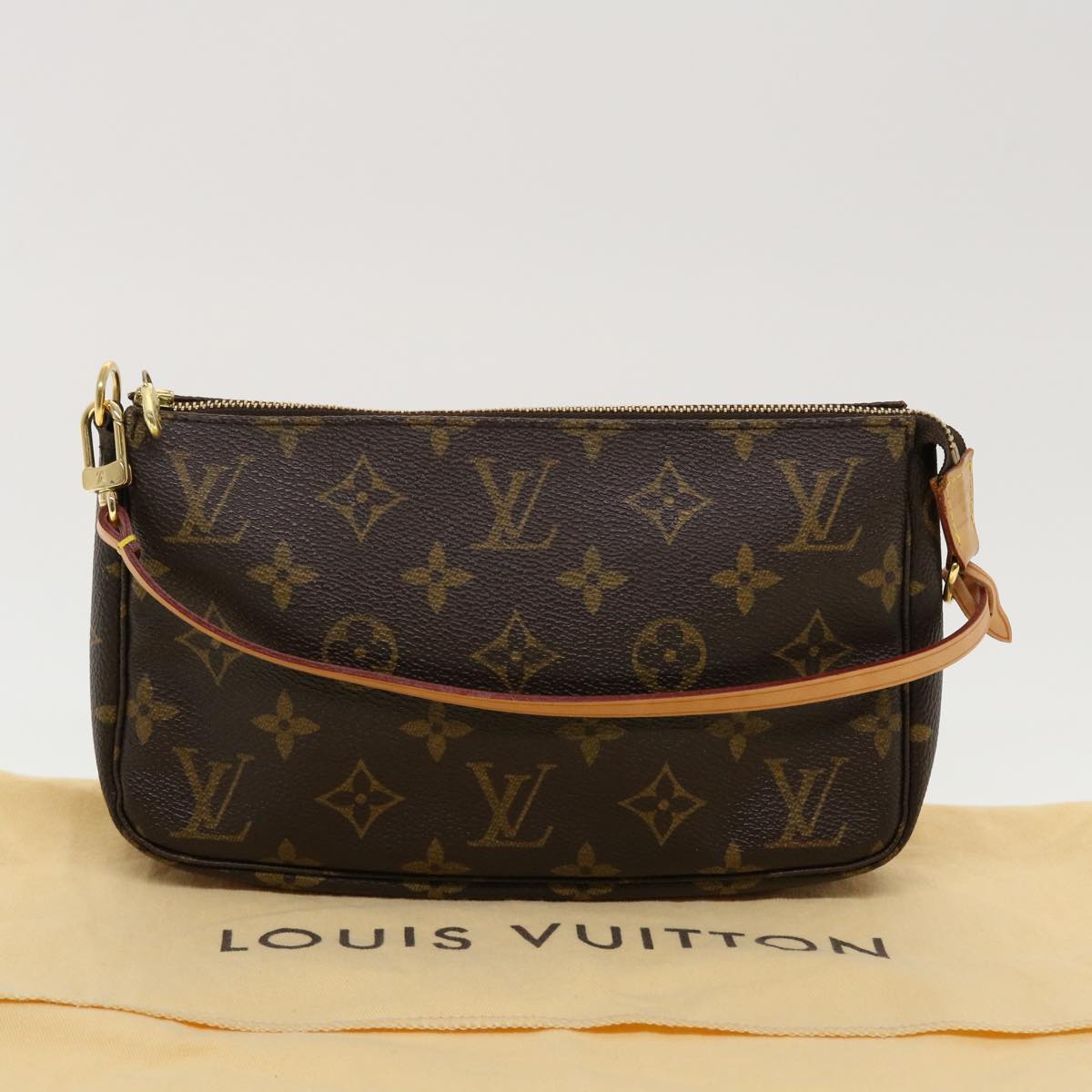 LOUIS VUITTON Monogram Pochette Accessoires Pouch M51980 LV 44671